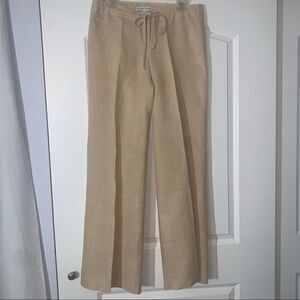 David Brooks Wide Leg Gold Shimmer Pants NWT